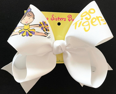 Hand Painted Bows - Two Sisters Bows - Collegiate