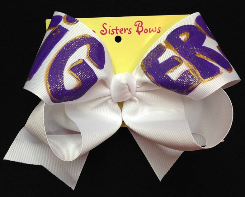 Hand Painted Bows - Two Sisters Bows - Collegiate