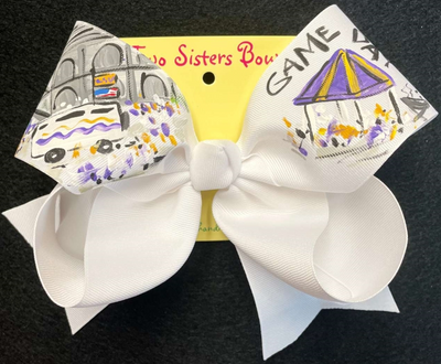 Hand Painted Bows - Two Sisters Bows - Collegiate