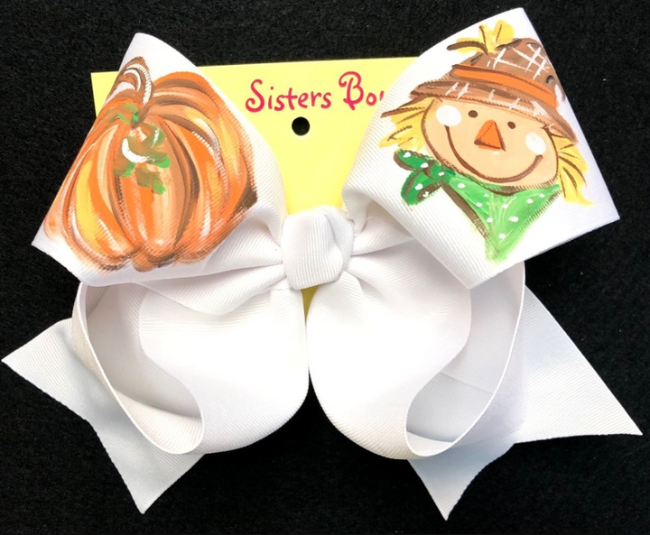 Halloween & Fall Hand Painted Bows - Two Sisters Bows