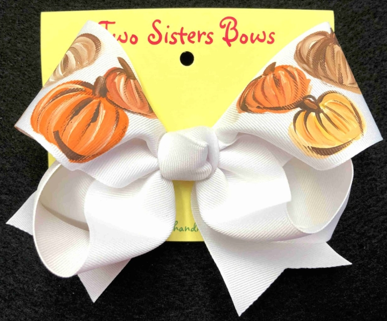 Halloween & Fall Hand Painted Bows - Two Sisters Bows