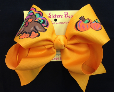 Halloween & Fall Hand Painted Bows - Two Sisters Bows