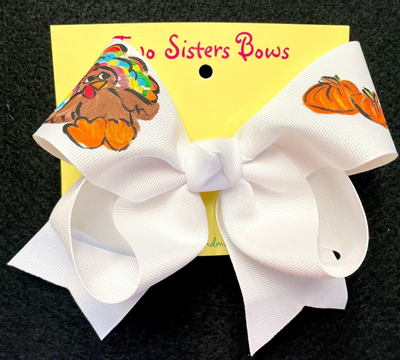 Halloween & Fall Hand Painted Bows - Two Sisters Bows