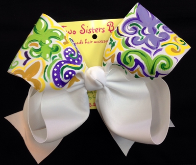 Two Sisters Bows - Mardi Gras Bows