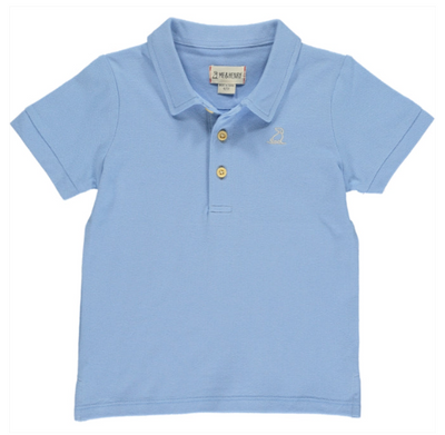 Starboard Blue Pique Polo - Me & Henry