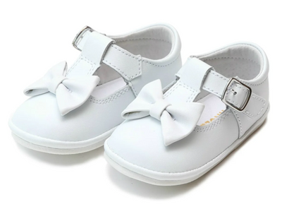 Minnie White Bow Leather Mary Jane - L'Amour