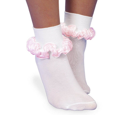 Smooth Toe Tutu Lace Turn Cuff Socks 2172 - Jefferies Socks