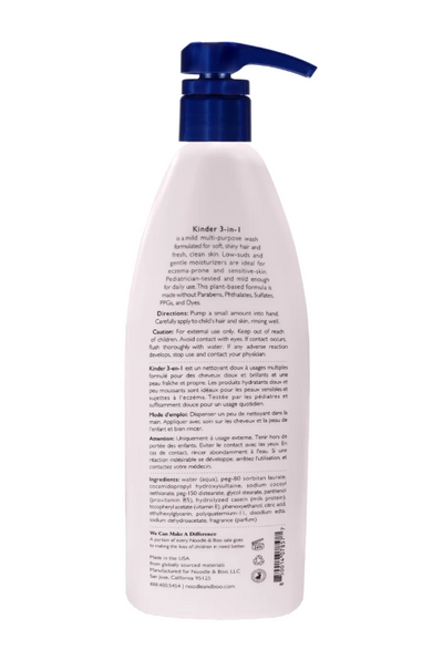Kinder 3-In-1 Shampoo, Conditioner & Body Wash - Noodle & Boo