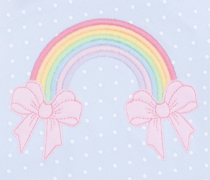 Pastel Rainbow Footie - Magnolia Baby