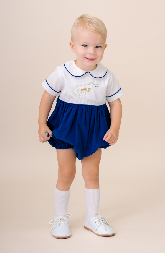 Boys High Point Royal Corduroy, Alligator Bubble - Lullaby Set