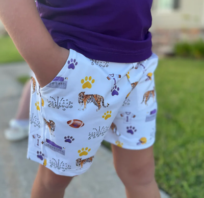 Boys Love Purple, Live Gold Shorts
