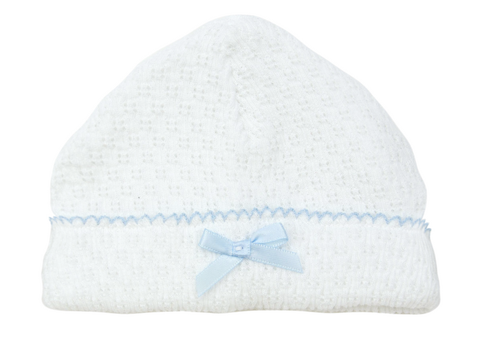 White Paty Knit Saylor Cap