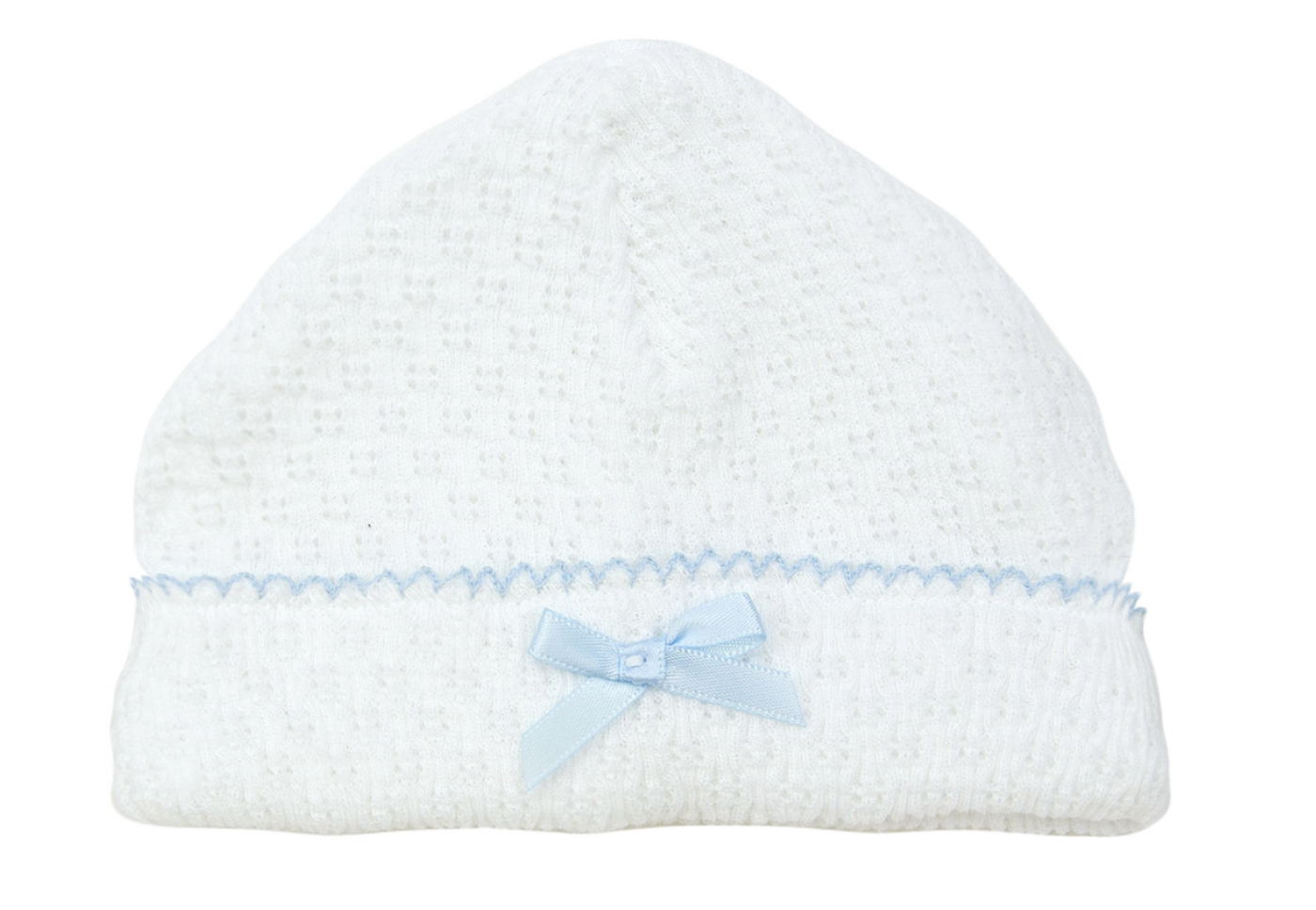 White Paty Knit Saylor Cap