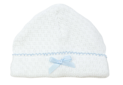 White Paty Knit Saylor Cap