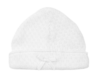 White Paty Knit Saylor Cap