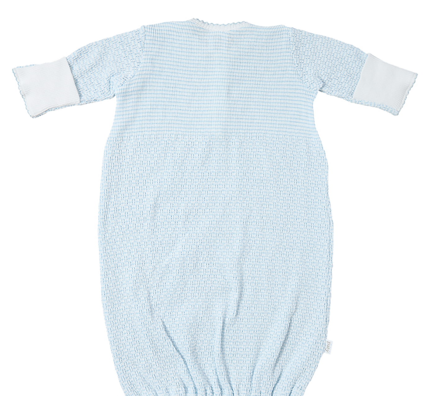 Blue Paty Knit, Placket Gown Preemie