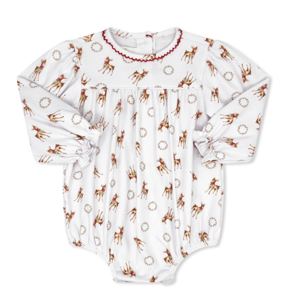 Christmas Deer Girls Bubble - Lullaby Set