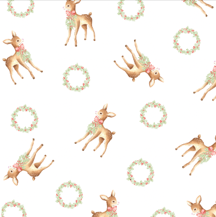 Christmas Deer Girls Bubble - Lullaby Set
