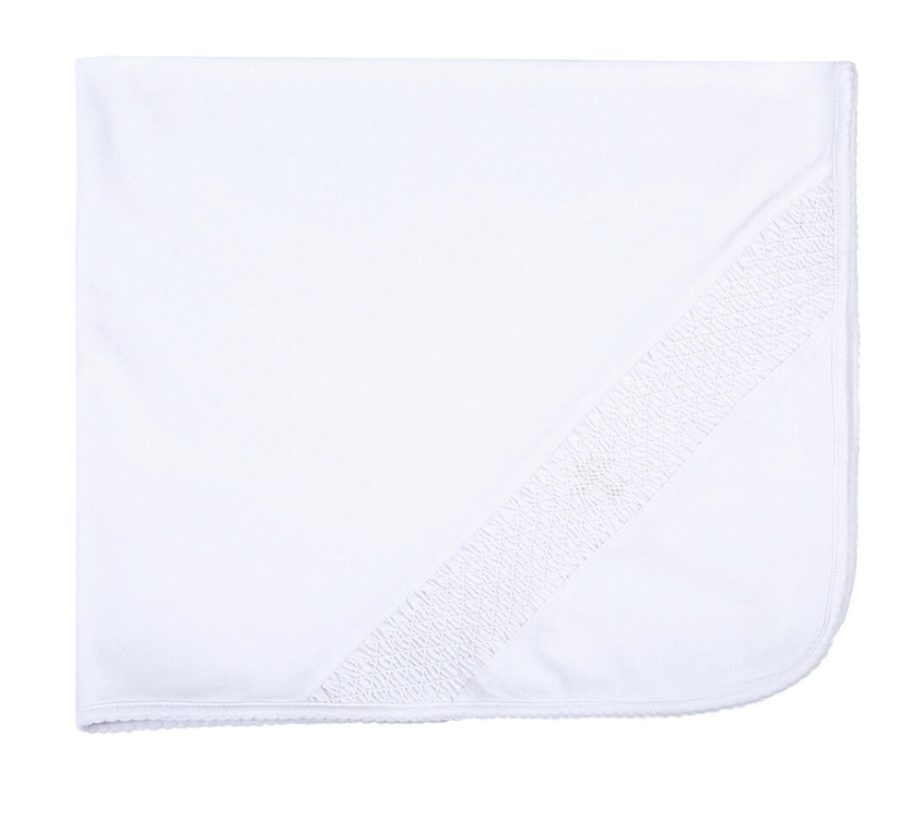 Smocked Cross Receiving Blanket - Magnolia Baby