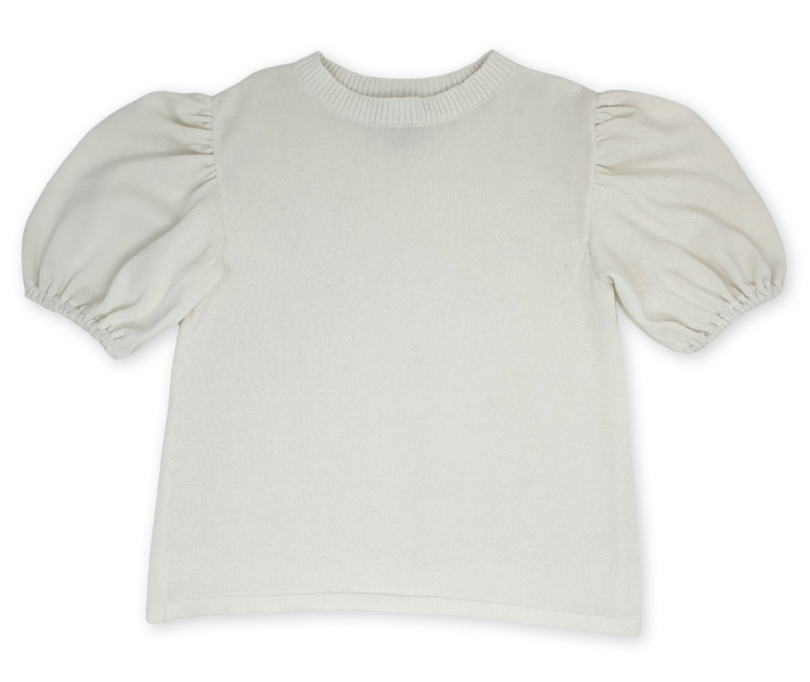 Puff Sleeve Knit Blouse - Set Proper