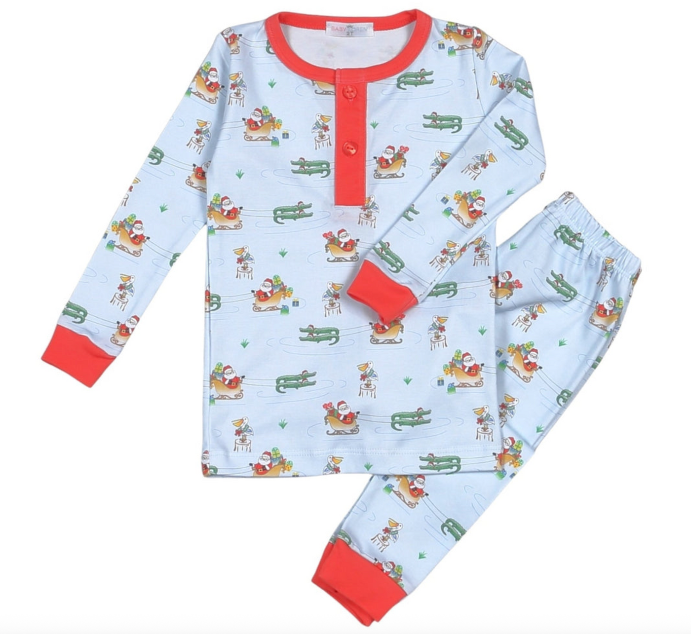Boys Cajun Christmas Pajama Set - Baby Loren