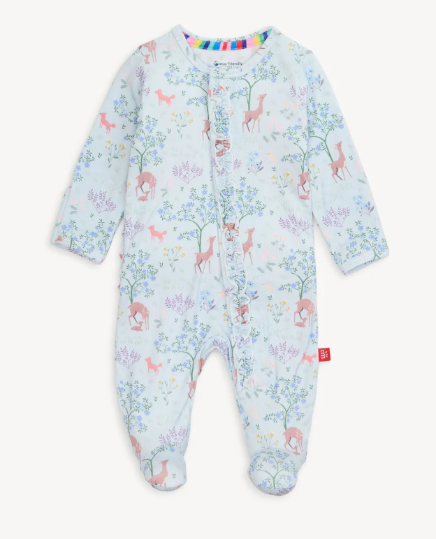 Love You Deerly Ruffle Preemie Footie - Magnetic Me