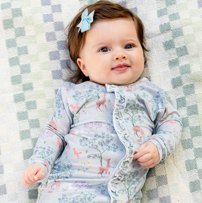 Love You Deerly Ruffle Preemie Footie - Magnetic Me
