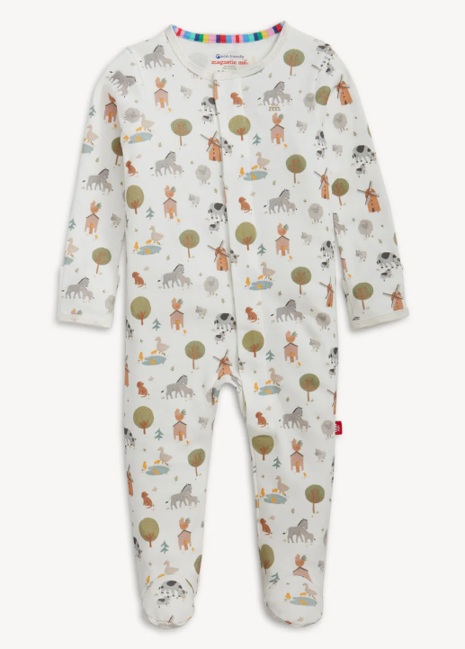Farm Organic Cotton Preemie Footie - Magnetic Me