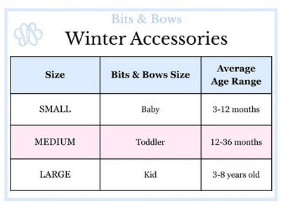 Pink Bows Knit Hat & Mittens - Bits & Bows