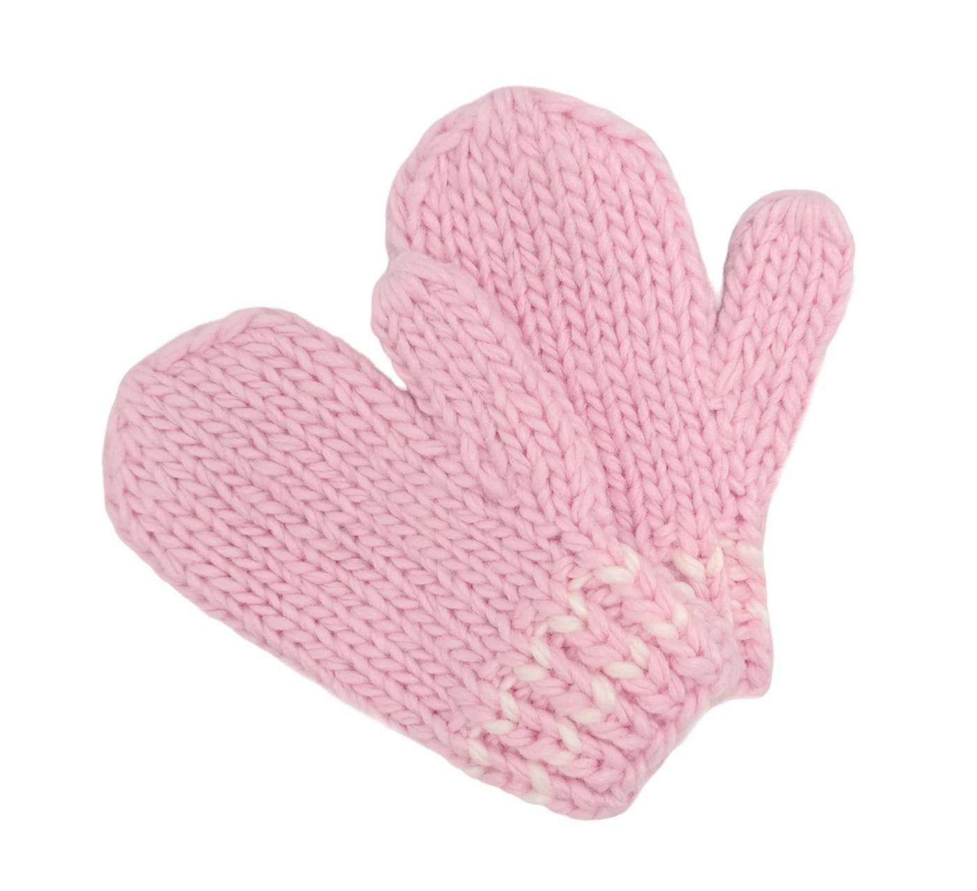 Pink Bows Knit Hat & Mittens - Bits & Bows