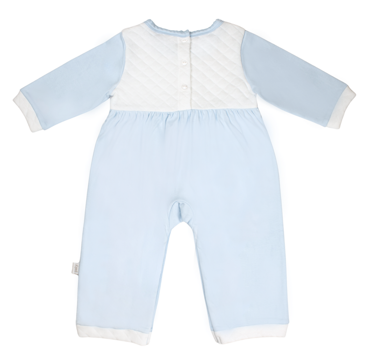 Boys Jacquard Romper in Blue - Paty