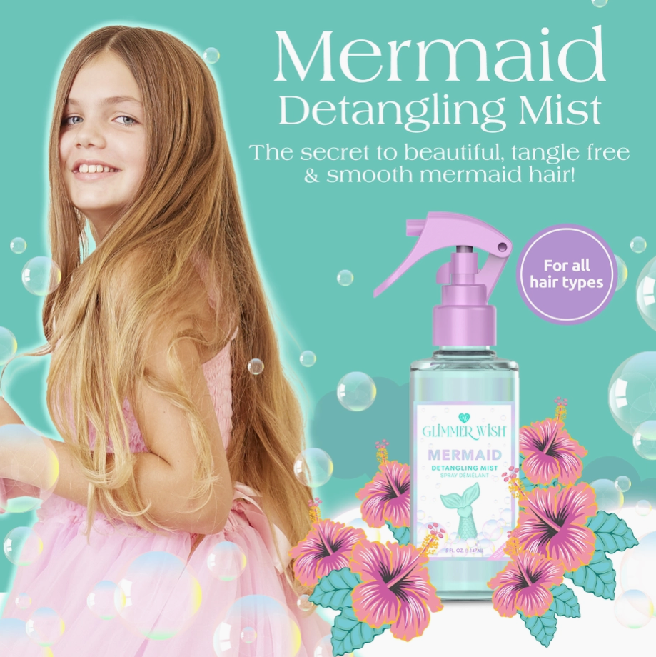 Mermaid Hair Detangler Mist - Glimmer Wish