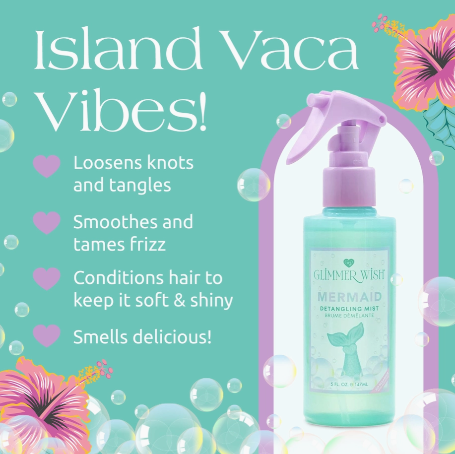 Mermaid Hair Detangler Mist - Glimmer Wish