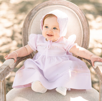 Floral Bullions Lace Heirloom Dress - Feltman Brothers