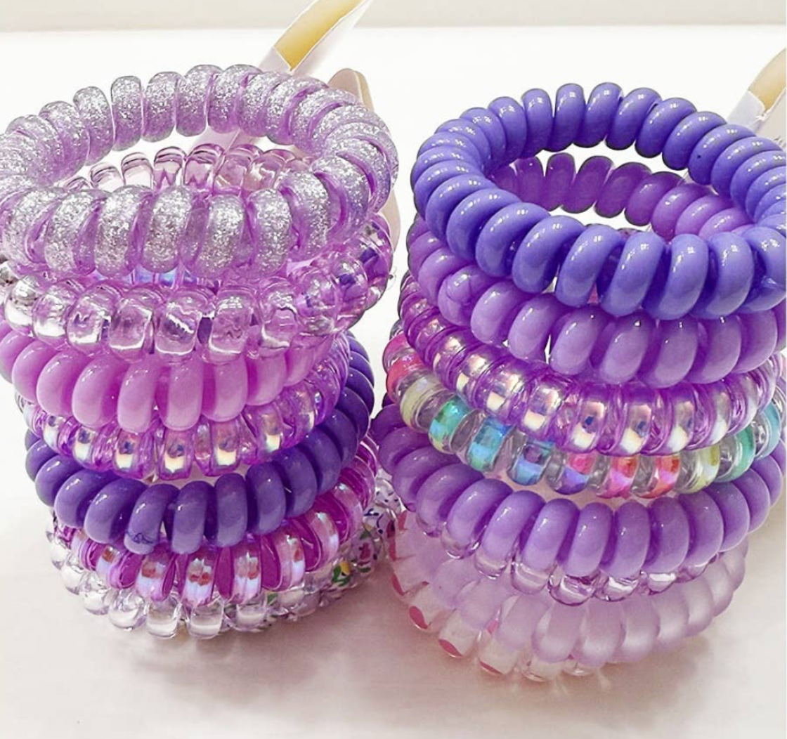 Multi Color Design Spiral Hair Ties