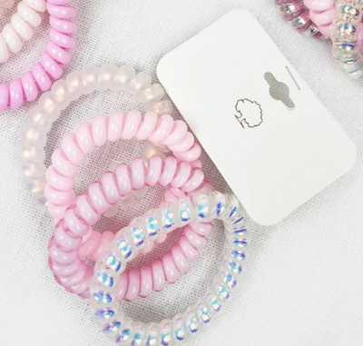 Multi Color Design Spiral Hair Ties