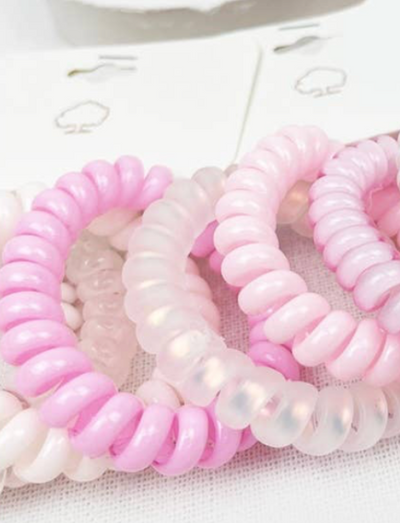 Multi Color Design Spiral Hair Ties