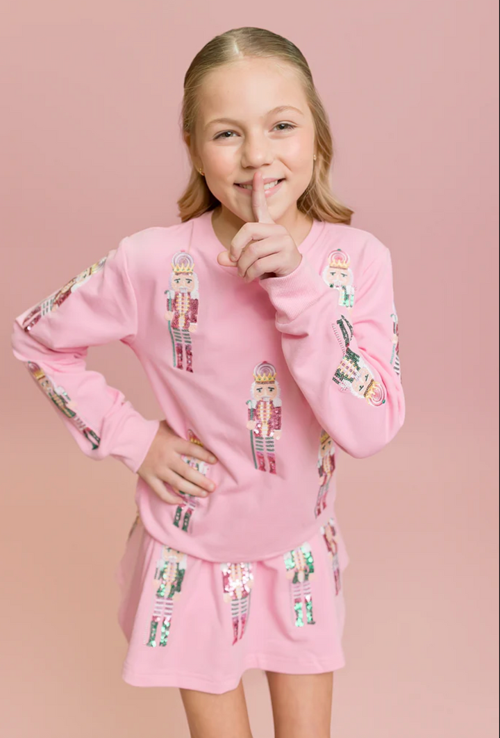 Sequin Nutcracker Pink Skirt - Belle Cher