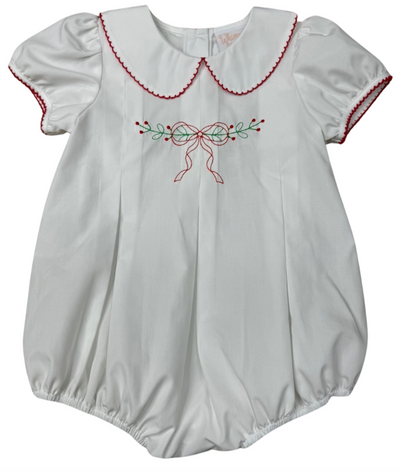 Christmas Holly Pleated Dress - Whimsy Bay