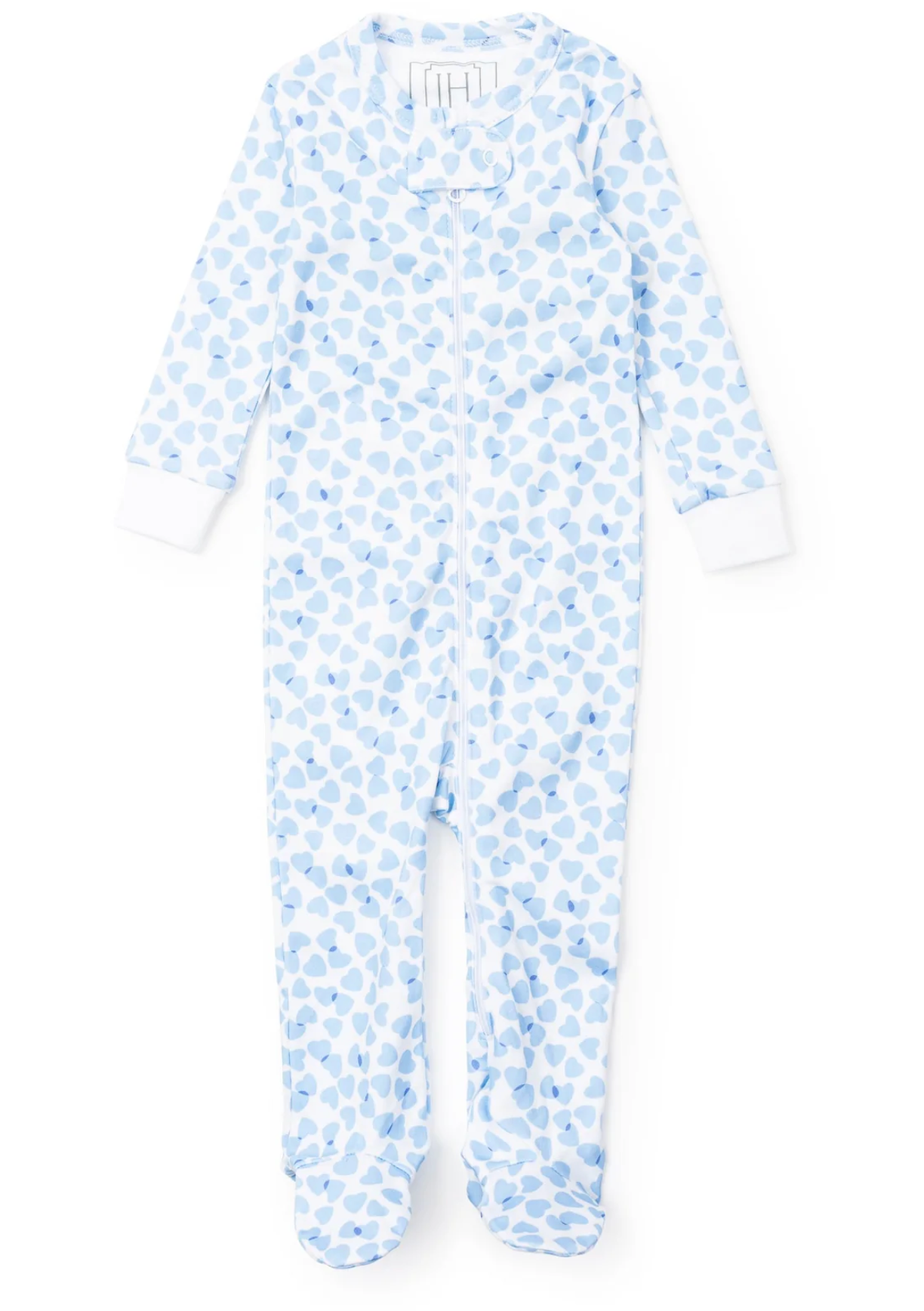 Boys Blue Hearts Pima Pajamas - Lila & Hayes