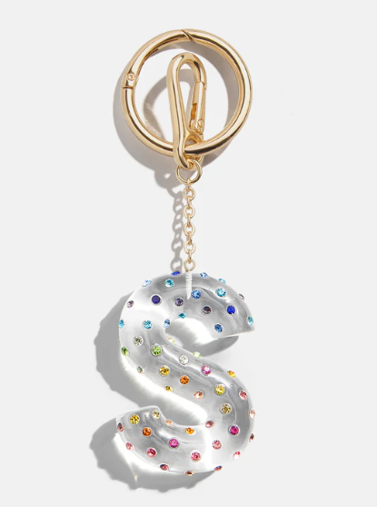 Confetti Initial Bag Charm - BaubleBar