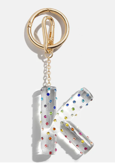 Confetti Initial Bag Charm - BaubleBar