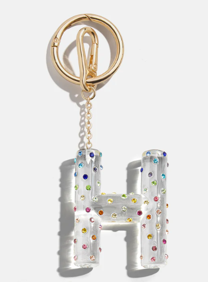Confetti Initial Bag Charm - BaubleBar
