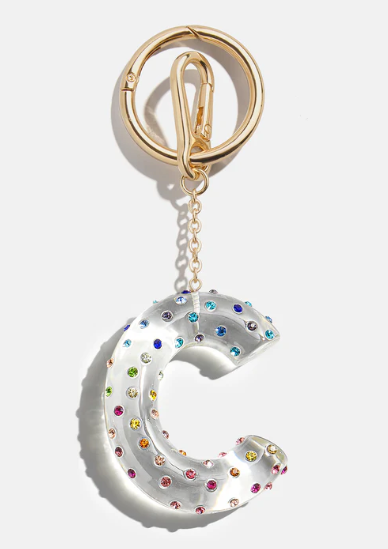 Confetti Initial Bag Charm - BaubleBar