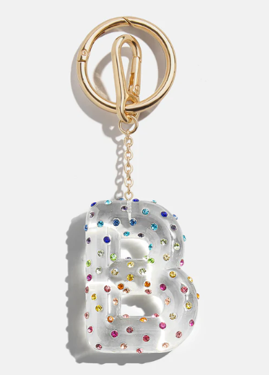 Confetti Initial Bag Charm - BaubleBar