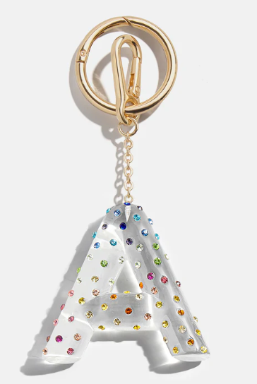 Confetti Initial Bag Charm - BaubleBar