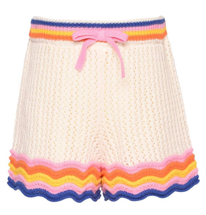 Tween Crochet Scallop Short Set - Hannah Banana