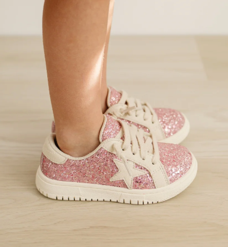 Pink Glitter Sneakers - L'Amour