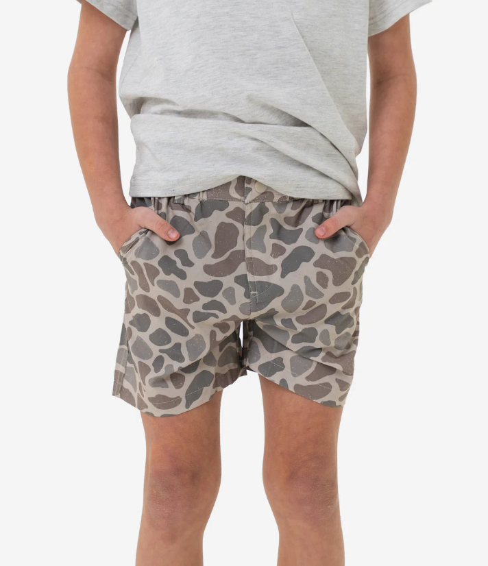 Deer Camo Youth Everyday Short - Burlebo