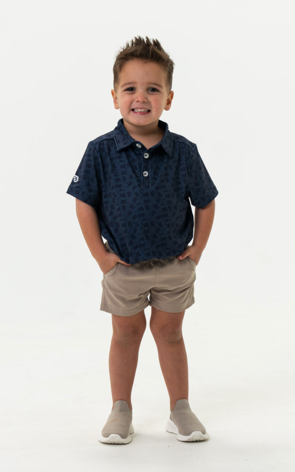 Stars and Stripes Navy Polo - Burlebo